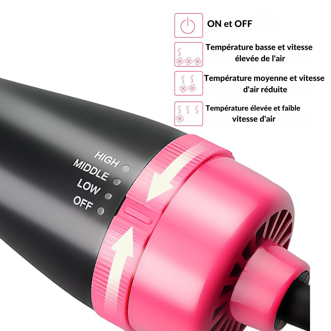 AirGlam – Brosse 3 en 1